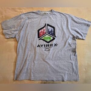 VTG 90/00s Avirex "US Pilots" Graphic Tee - GREY 3XL,